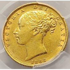 AUSTRALIA 1883 . ONE 1 SOVEREIGN . SYDNEY . GOLD . SHIELD